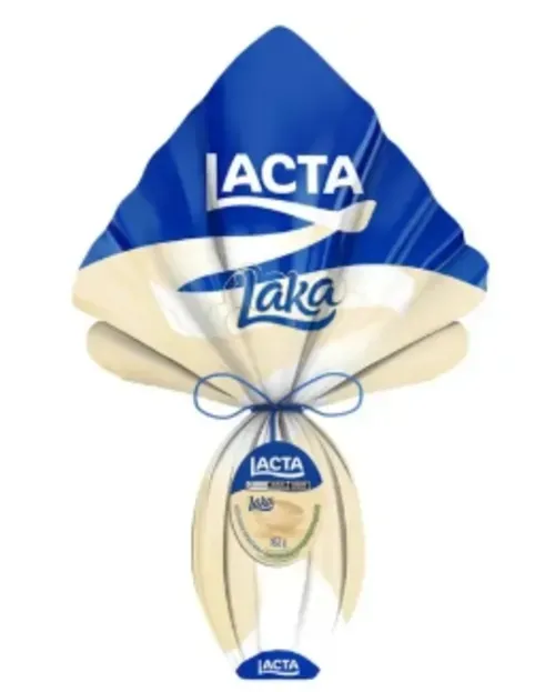[Leve 3/Cada R$ 31] Ovo De Pscoa Laka Lacta Chocolate Branco 162g